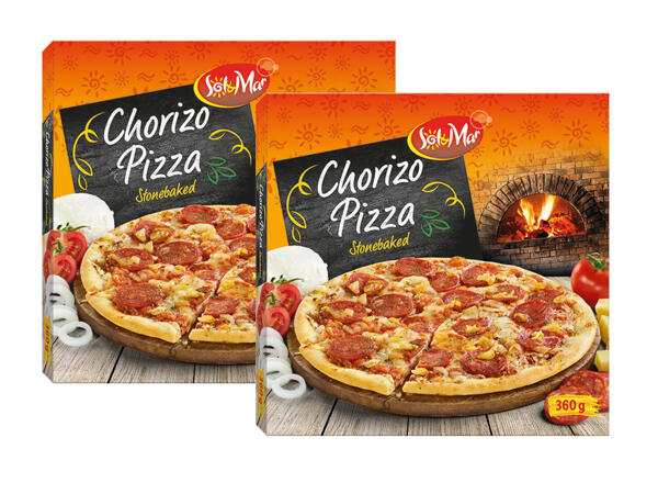 Sol & Mar Chorizo-kiviuunipizza 2 kpl