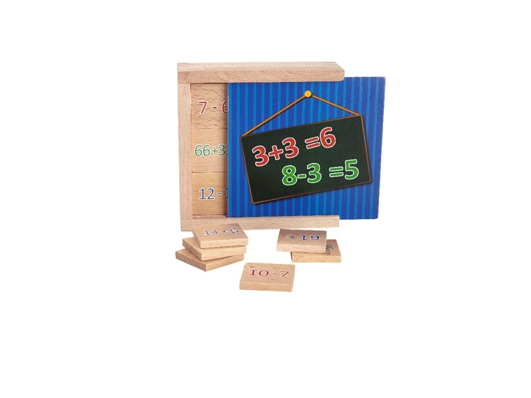 Jocuri educative, în cutie de lemn, 5 modele