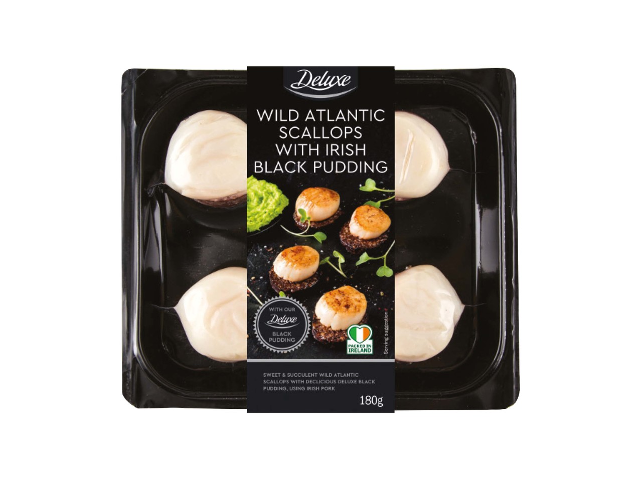 Scallops with Deluxe Black Pudding