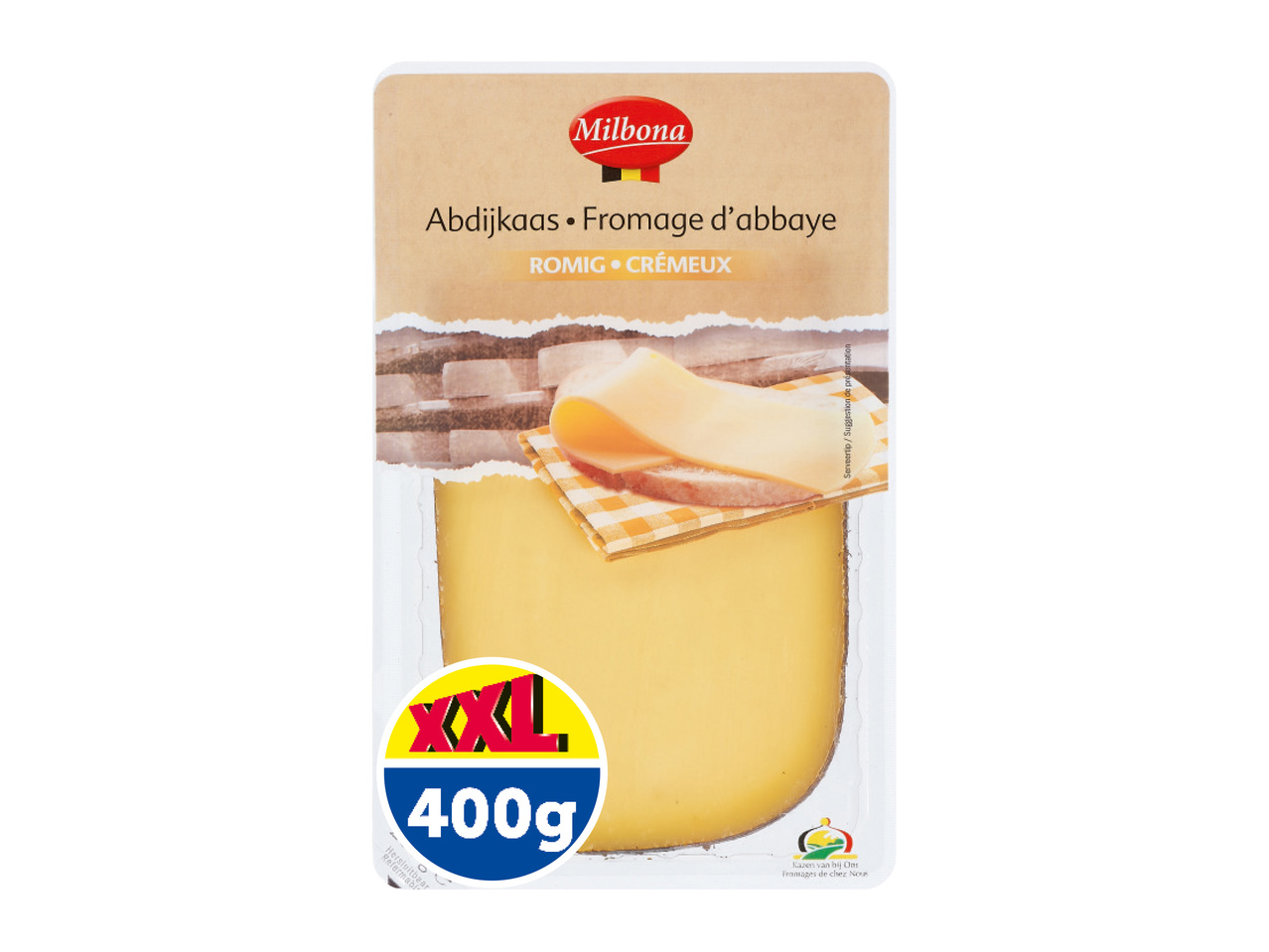 Fromage d'abbaye en tranches