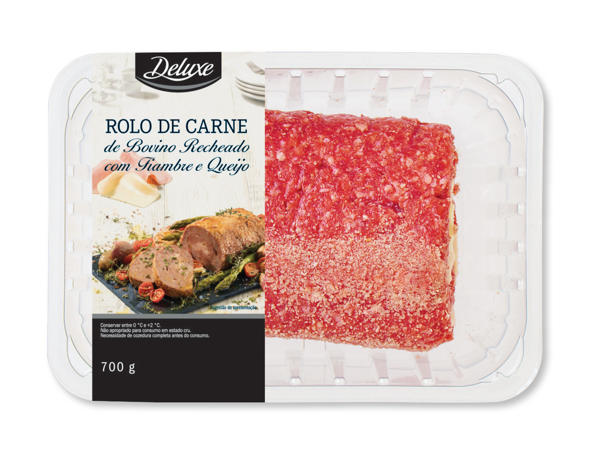 Deluxe(R) Rolo de Carne de Bovino Recheado com Fiambre e Queijo