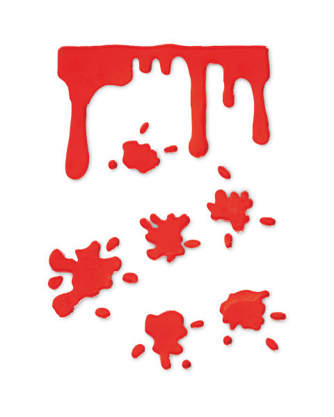 Blood Drip Halloween Gel Stickers