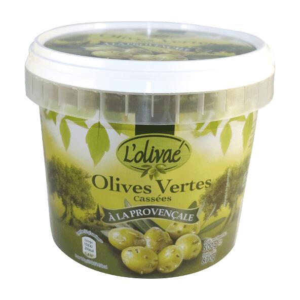 Olives vertes cassées