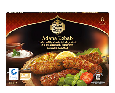 Schätze des Orients Adana Kebab oder Köfte
