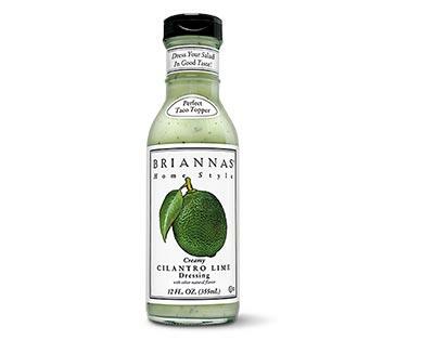 Briannas Rich Poppy Seed or Creamy Cilantro Lime Dressing
