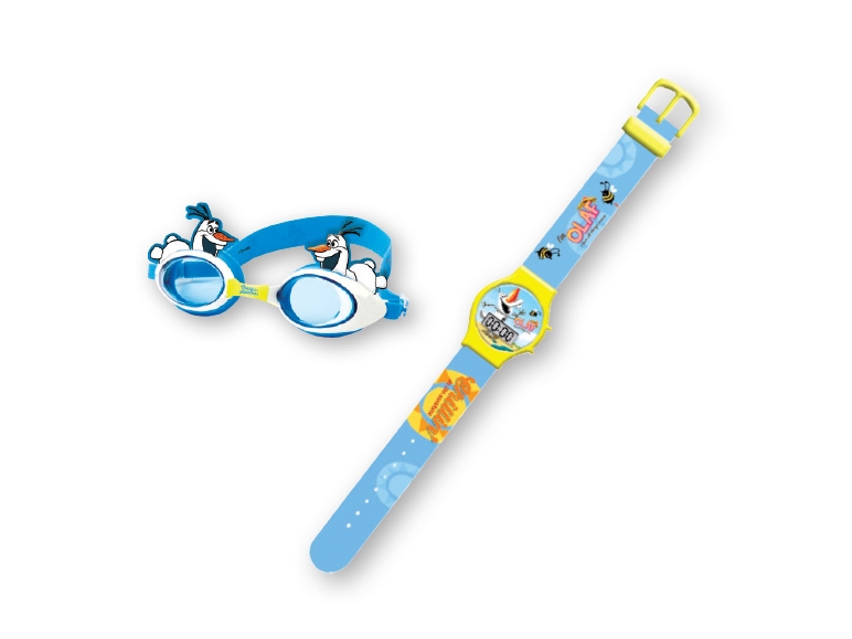 Kids' Character Digital Watch Swimming Goggles