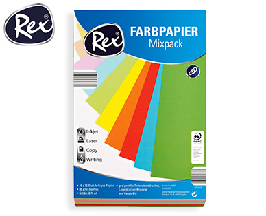 Rex(R) Farbpapier Mixpack