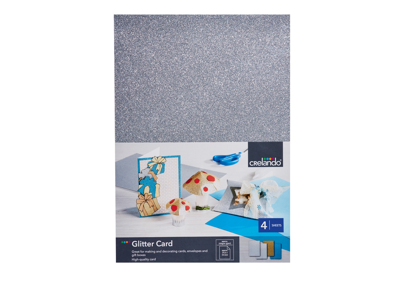 CRELANDO Glitter Card/Glitter Set