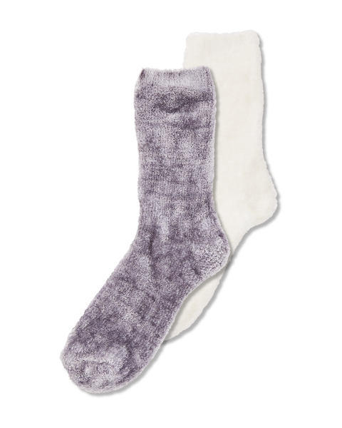 Avenue Ladies' Grey Chenille Socks