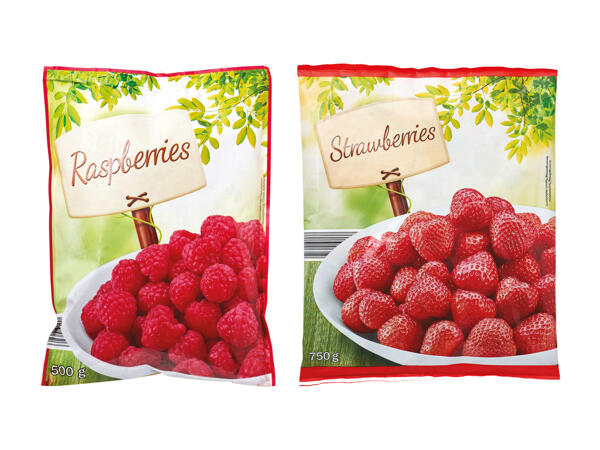 Frosne jordbær eller hindbær