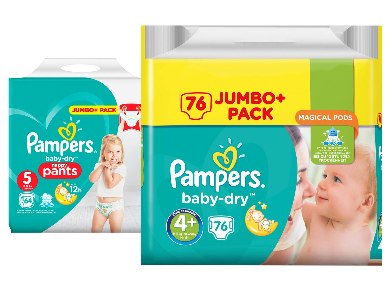 PAMPERS Baby-Dry Windeln/Pants