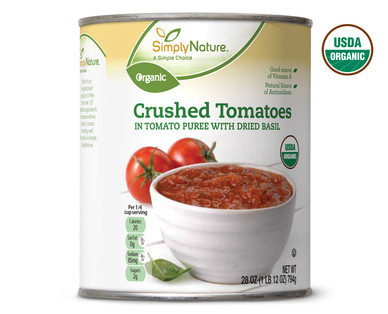 SimplyNature Organic Crushed Tomatoes With Basil