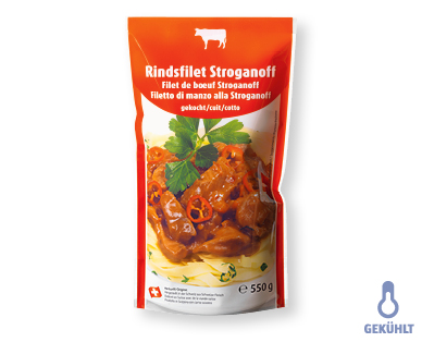 Rindsfilet Stroganoff aus Schweizer Fleisch