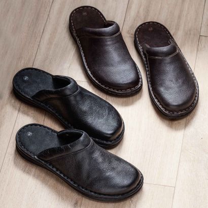 kwaad vers betreden Lederen pantoffels voor heren - Aldi — België - Wekelijks  aanbiedingenarchief
