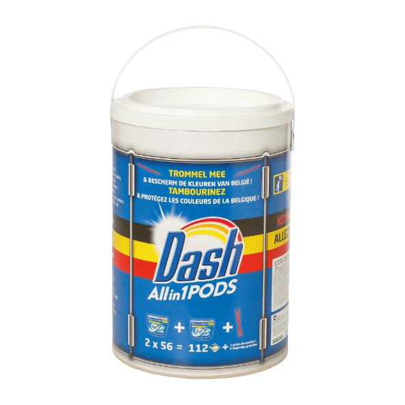 Capsules de lessive Dash, 112 pcs