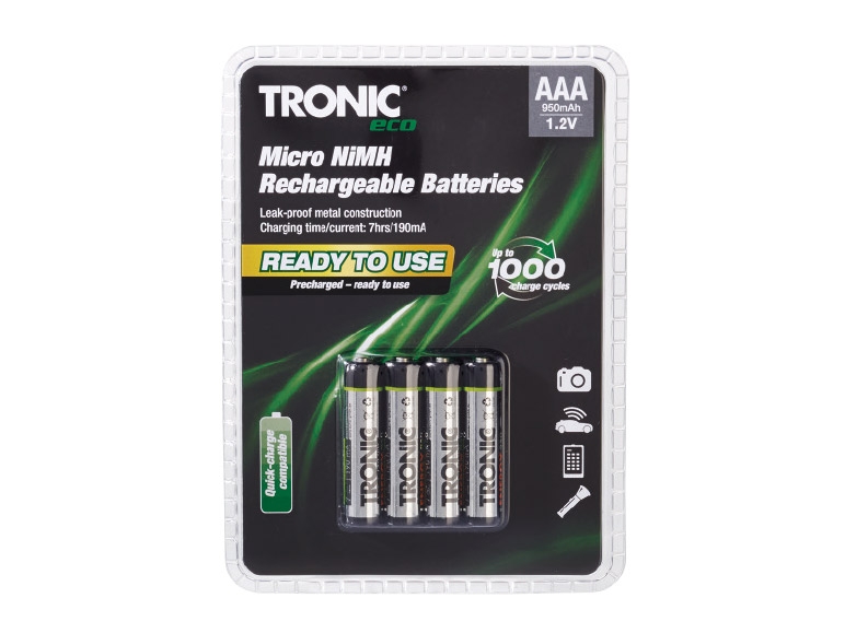 TRONIC NiMH Rechargeable Battery Assortment