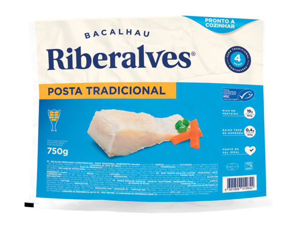 Riberalves(R) Posta de Bacalhau Tradicional 4 Meses de Cura