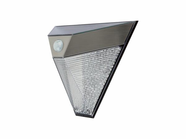 Aplique solar LED de pared triangular