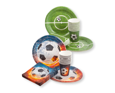 Vaisselle jetable au design football SOLO