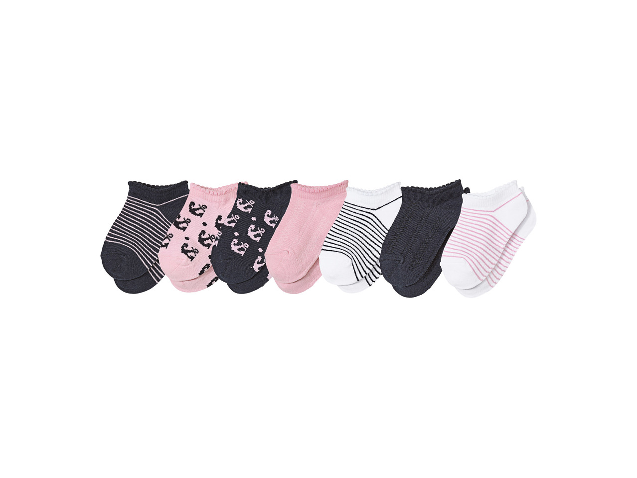 Dívčí nízké ponožky – 7 párů