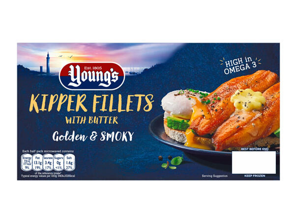 Young's Kipper Fillets with Butter