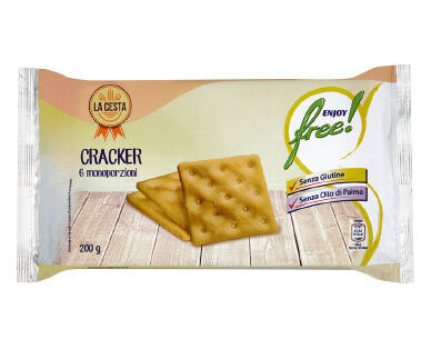 ENJOY FREE! 
 Cracker senza glutine