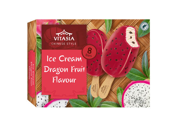 Bâtonnets glacés saveur fruit du dragon