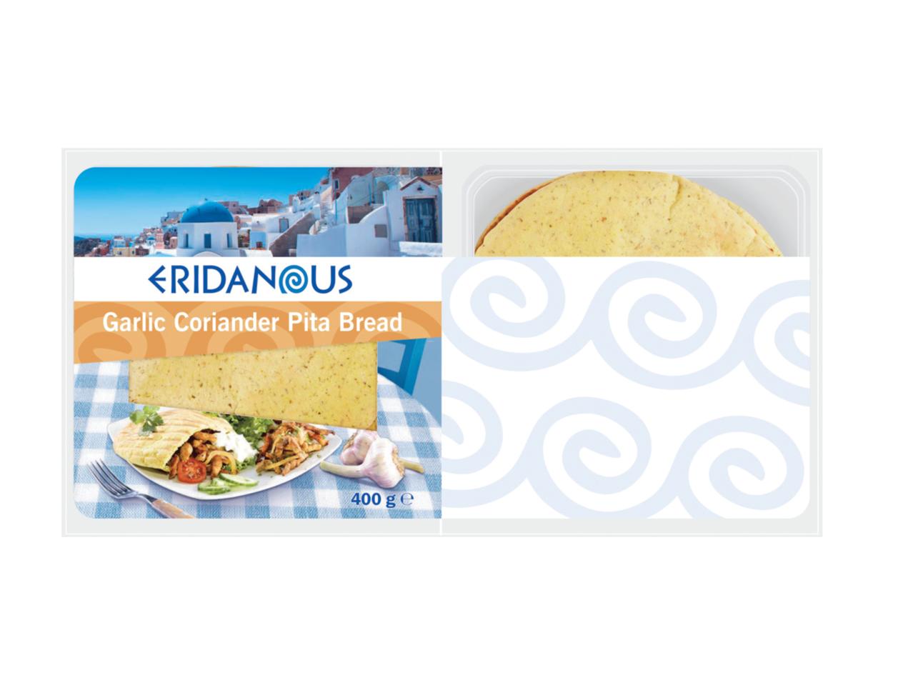 ERIDANOUS Garlic Coriander Pita Bread