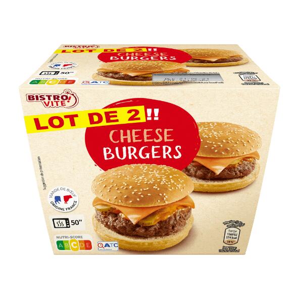 BISTRO'VITE!(R) 				2 maxi cheese burgers