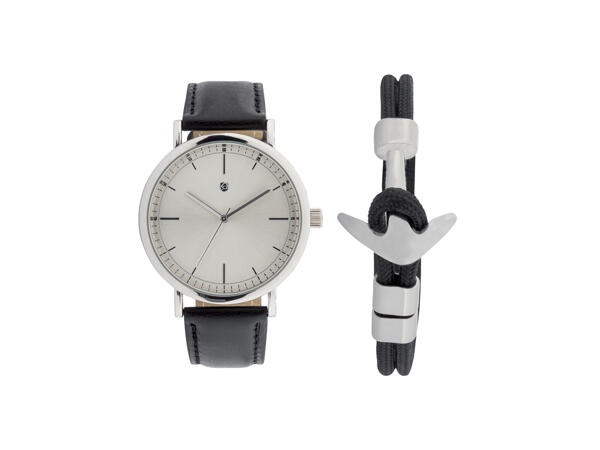 Set orologio e braccialetto da uomo