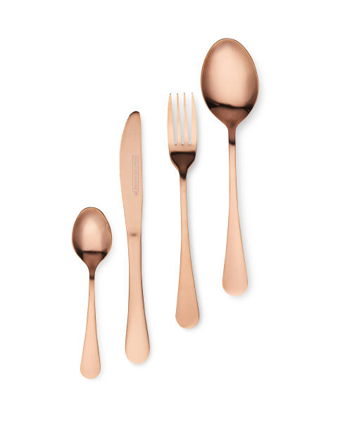 16 Piece Copper Cutlery Set