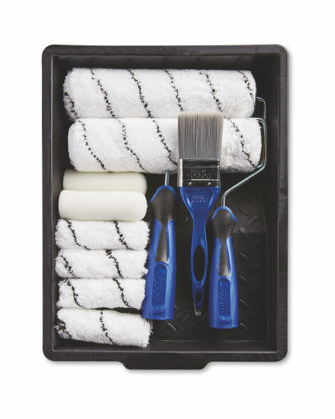 12 Piece Paint Roller Set And Tray