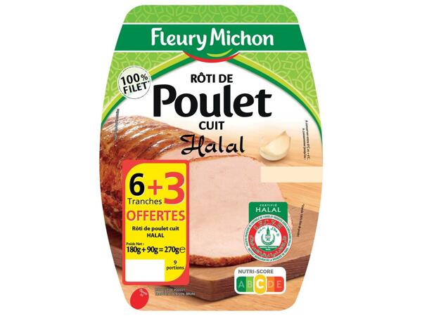 Fleury Michon rôti de poulet halal