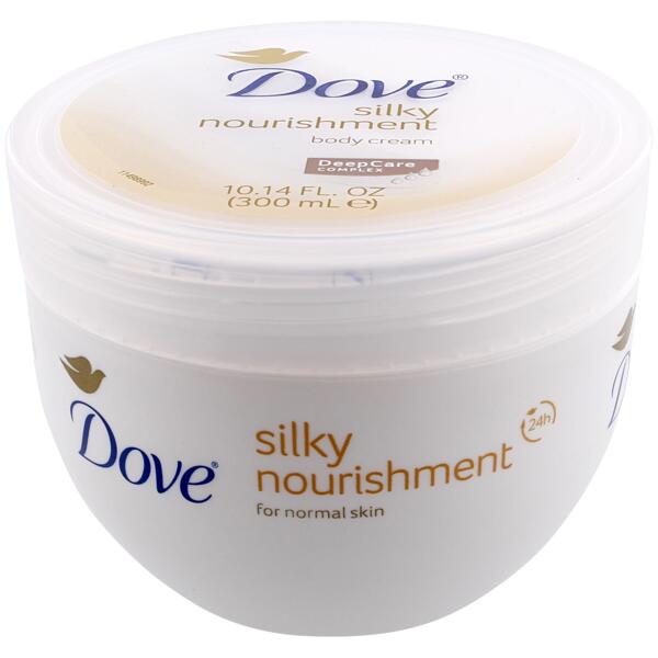 crème pour le corps Silky Nourishment Dove