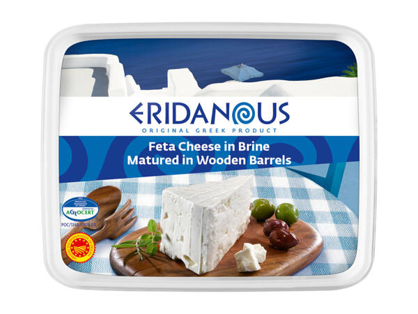 Eridanous Feta Cheese in Brine Matured in Wooden Barrels