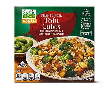 Earth Grown Tofu Cubes BBQ or Sesame Ginger