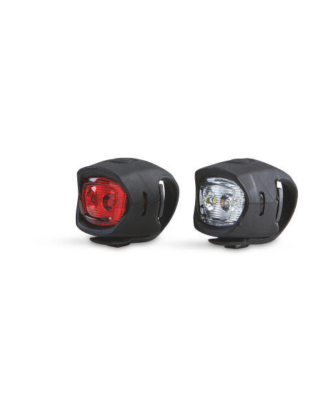 Front and Rear Silicone Bike Lights