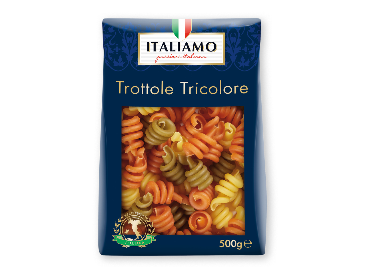 "ITALIAMO" Espirales tricolor