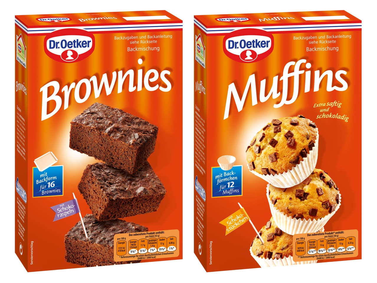 DR. OETKER Backmischung Brownies/Muffins