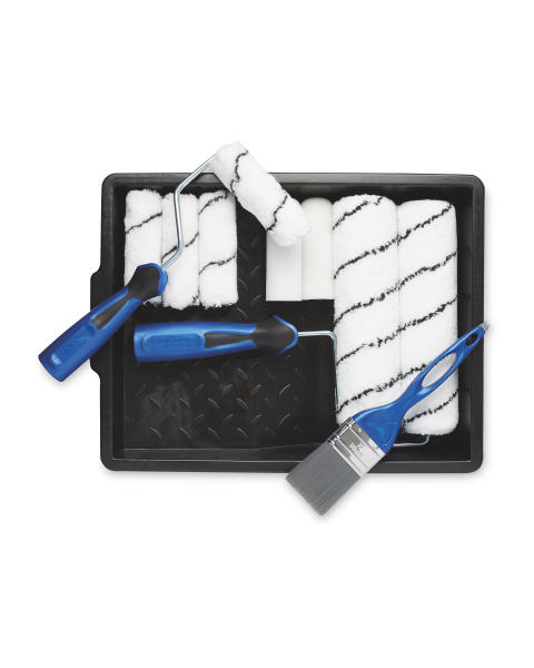 12-Piece Paint Roller Set and Tray