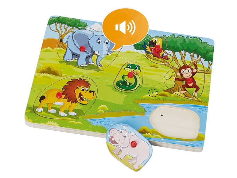 PLAYTIVE JUNIOR Wooden Puzzle with Sound