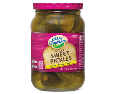 Great Gherkins Whole Sweet Pickles
