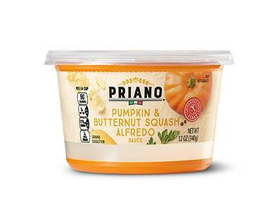 Priano Pumpkin & Butternut Squash or Mushroom Alfredo Sauce