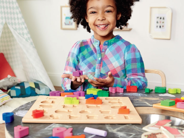 Playtive Junior Kids' Wooden Learning Puzzle