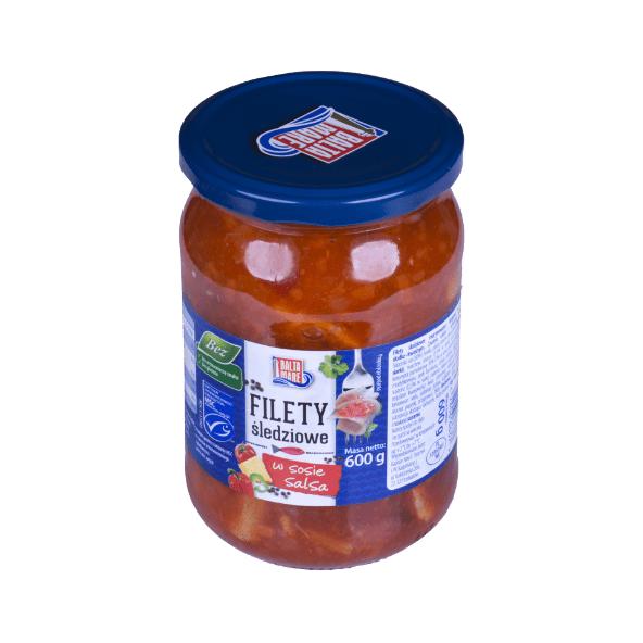 Filety śledziowe w sosie salsa