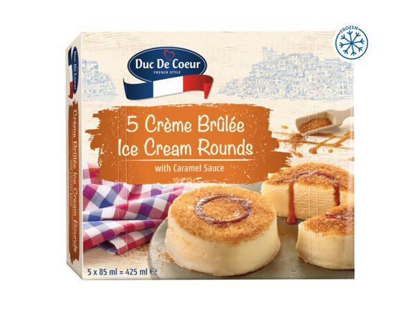 5 Cream Rounds with Britain De archive Sauce Crème Ice - - Duc — Caramel Specials Brulée Great Coeur Lidl