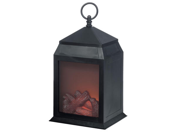LED Fireplace Style Lantern