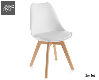 LIVING STYLE Design-Stuhl, 2 Stück