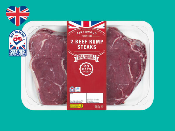 2 Beef 28-Day Matured Rump Steaks