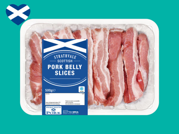 Strathvale Scottish Pork Belly Slices